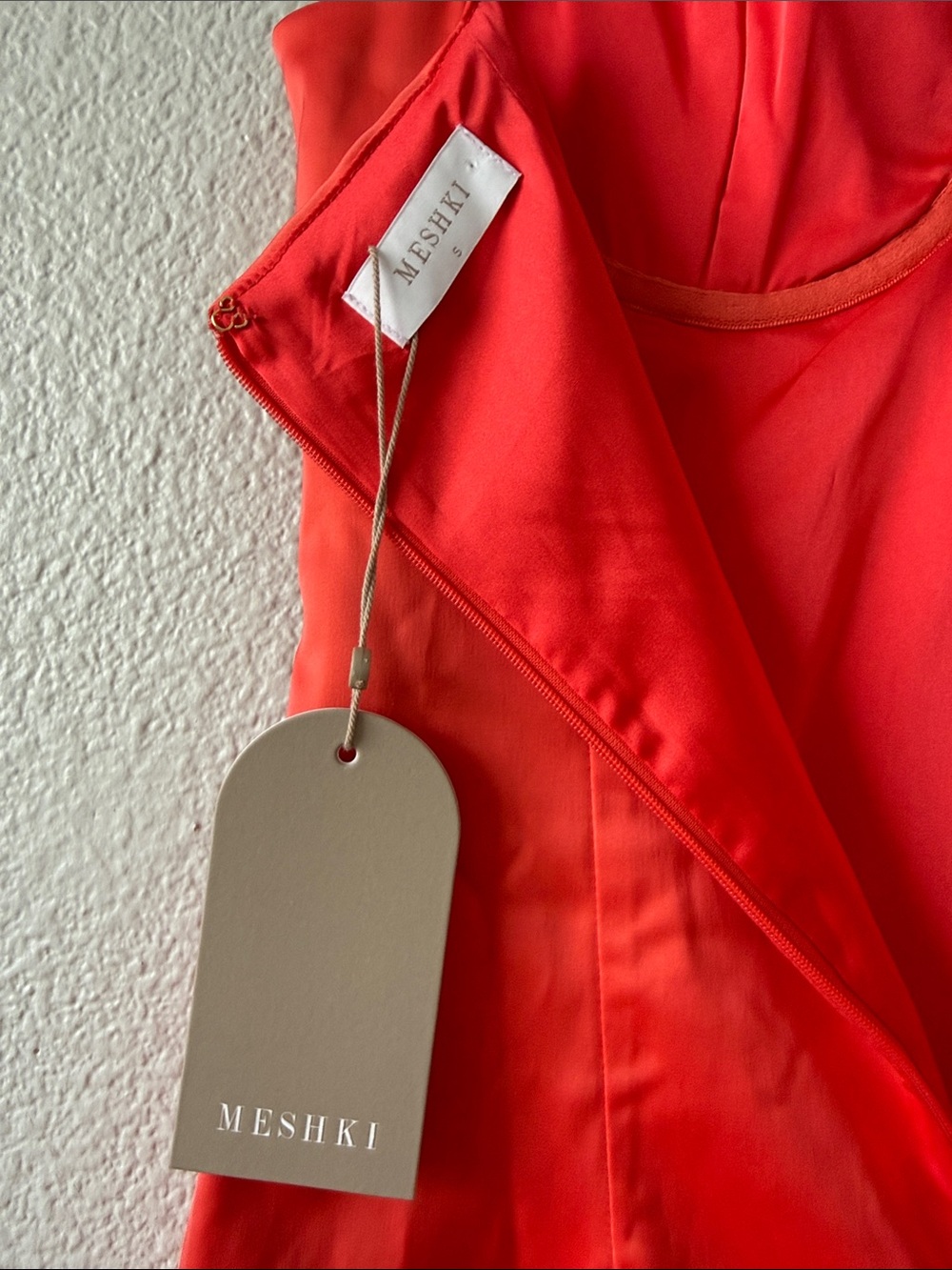 Meshki pink coral Corsette mini dress small - Picture 12 of 12